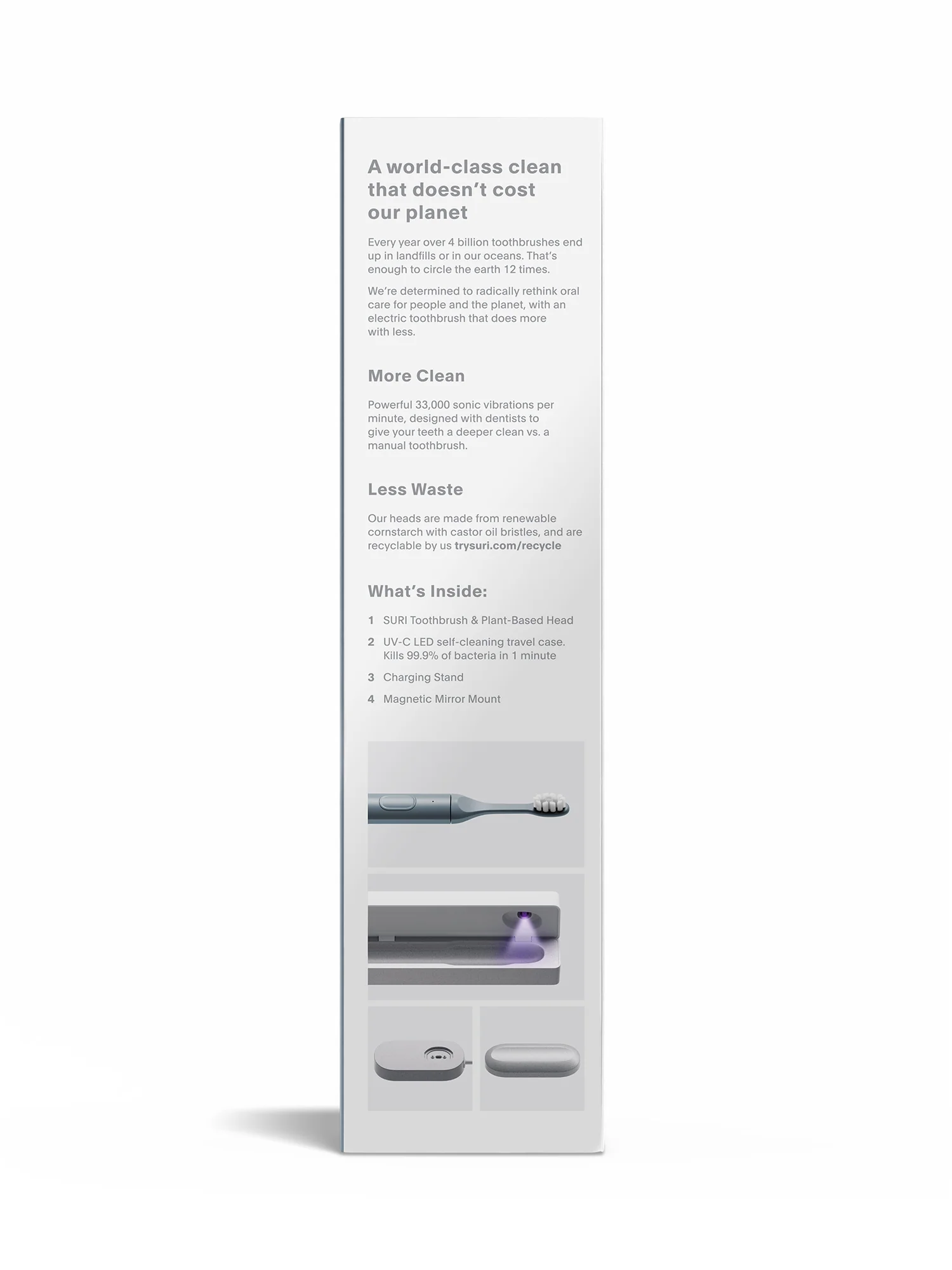 SURI Electric Toothbrush Morning Waves and UV Travel Case each - Image 2