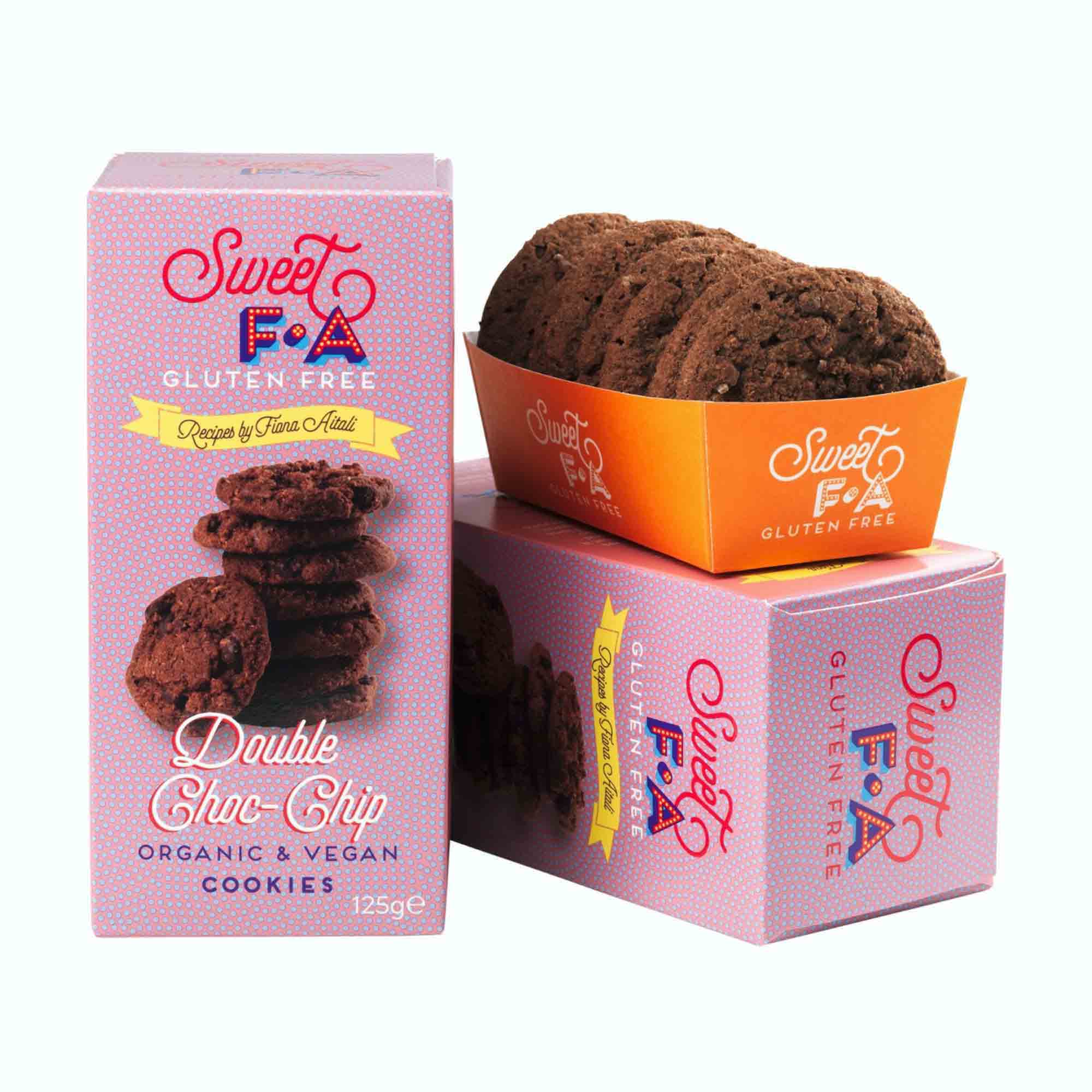 Sweet FA Double Chocolate Chip Cookies 125g - Image 2