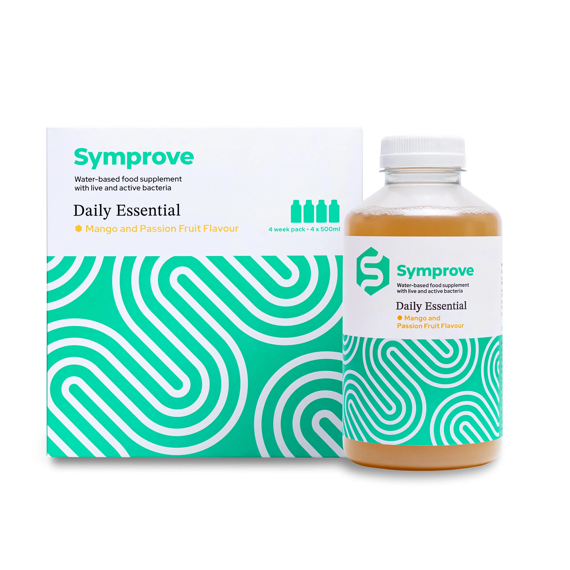 Symprove Live Probiotic Course - Mango & Passionfruit Flavour 4x500ml