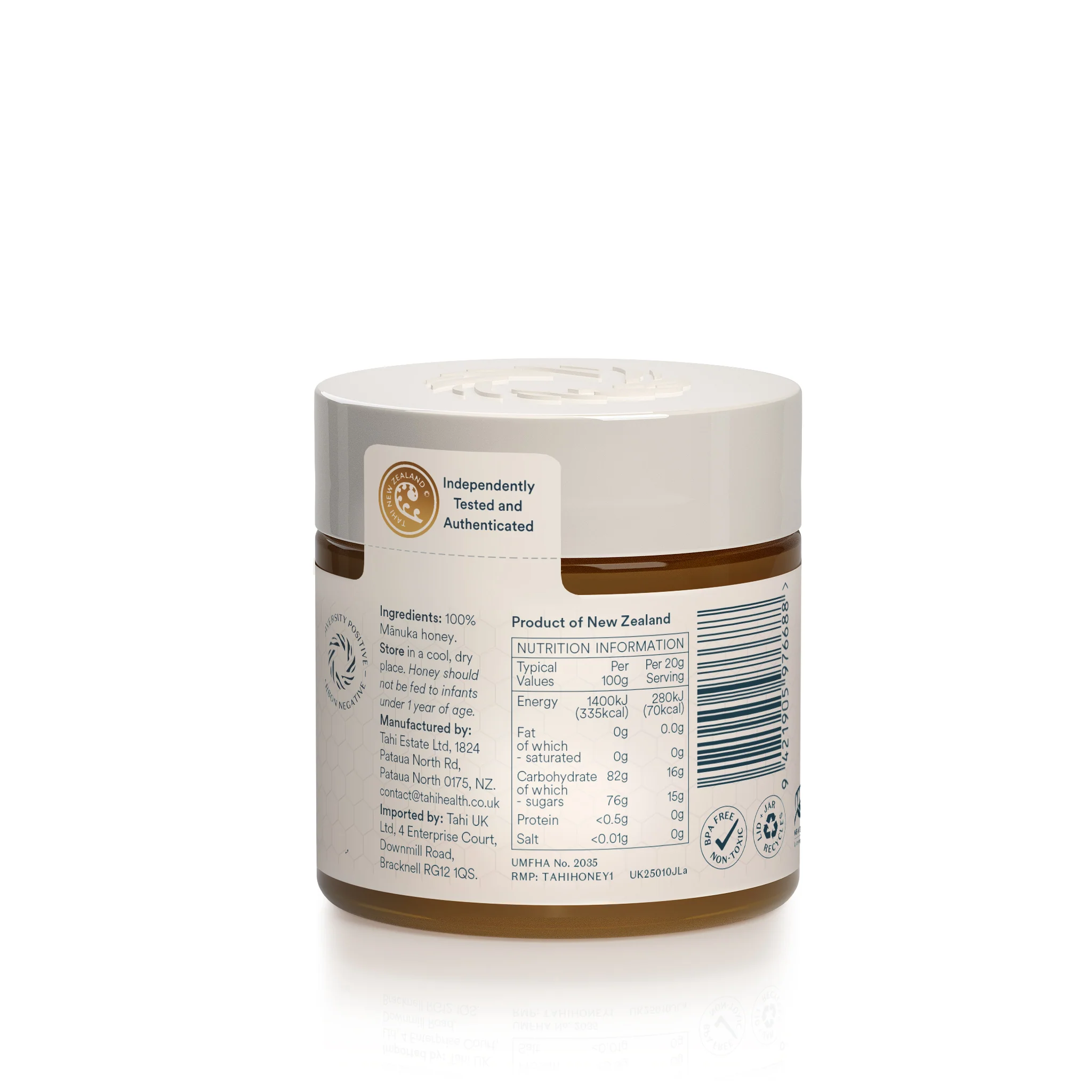 Tahi Manuka Honey UMF™ 10+ (MGO 263+) 250g - Image 2