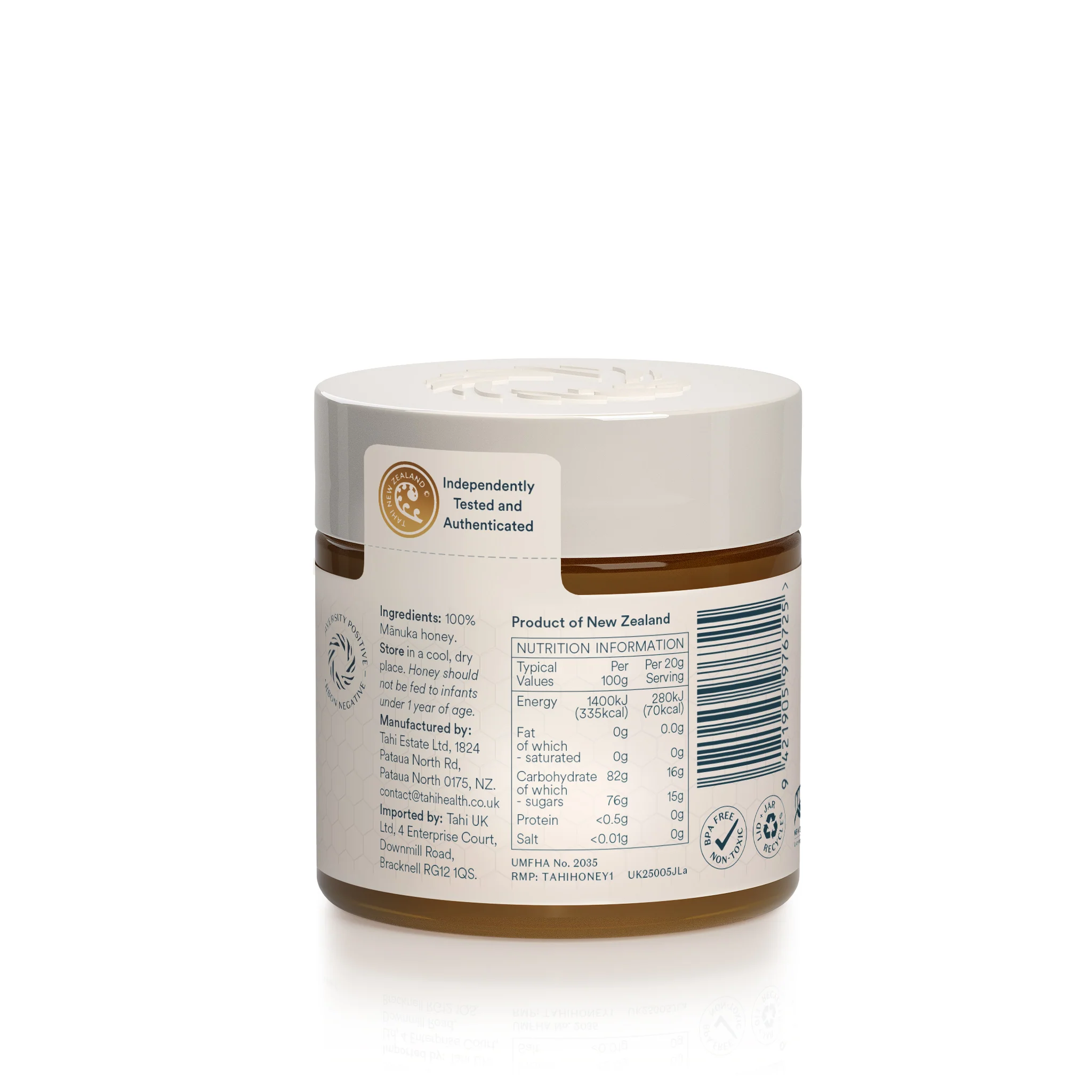 Tahi Manuka Honey UMF™ 5+ (MGO 83+) 250g - Image 2