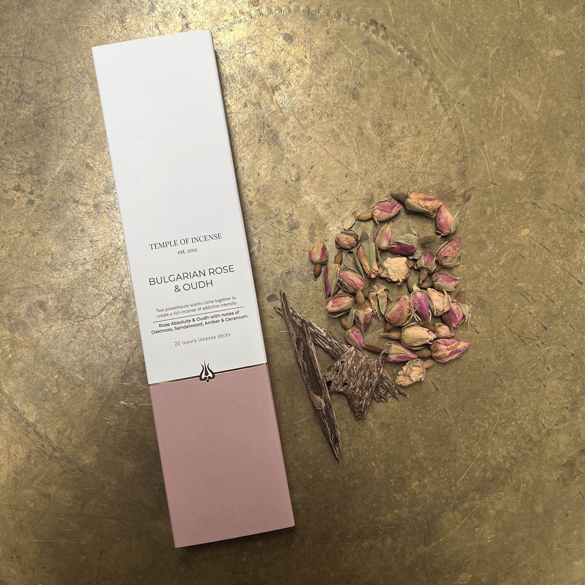 Temple of Incense Bulgarian Rose & Oudh 20 sticks - Image 2