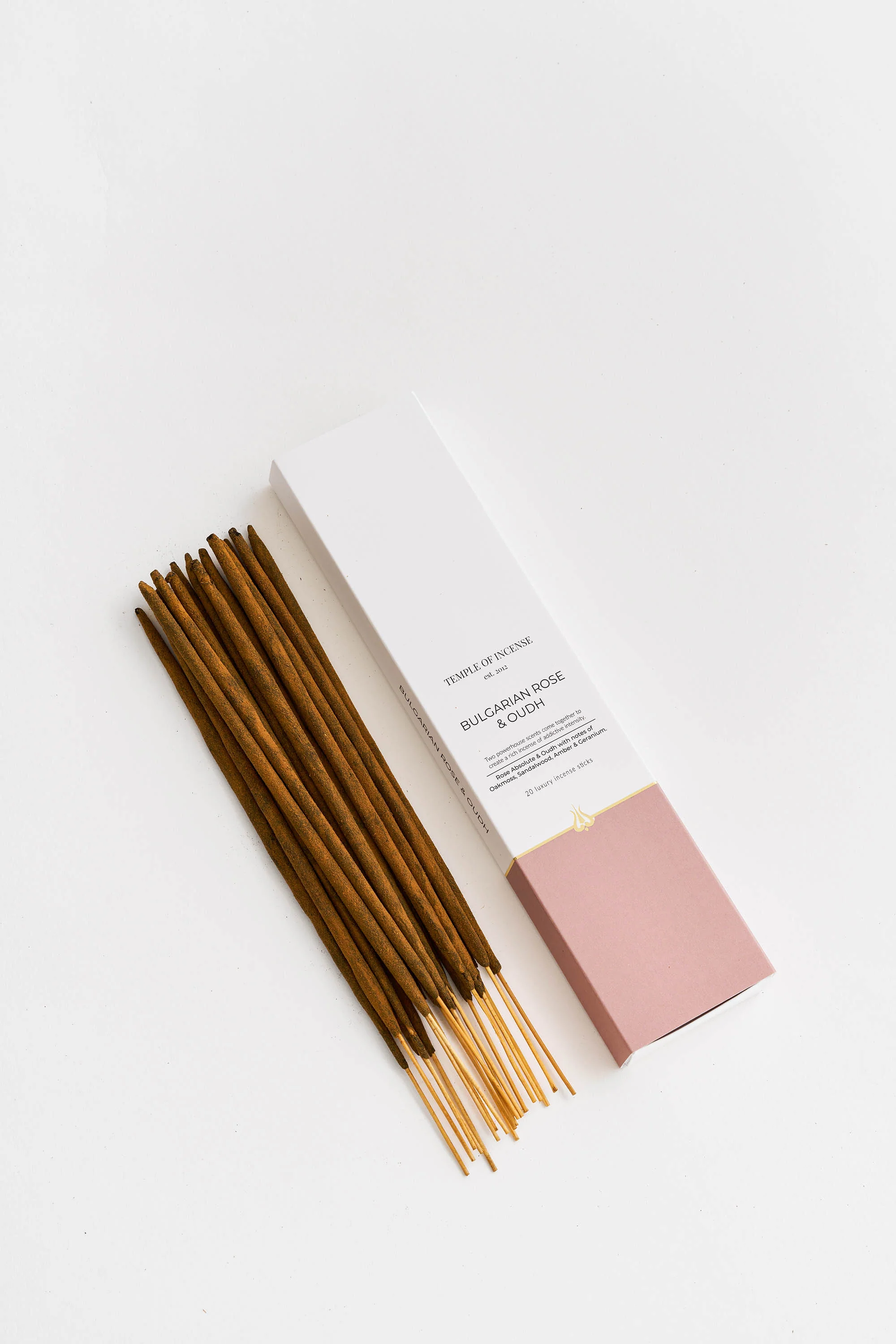 Temple of Incense Bulgarian Rose & Oudh 20 sticks - Image 3