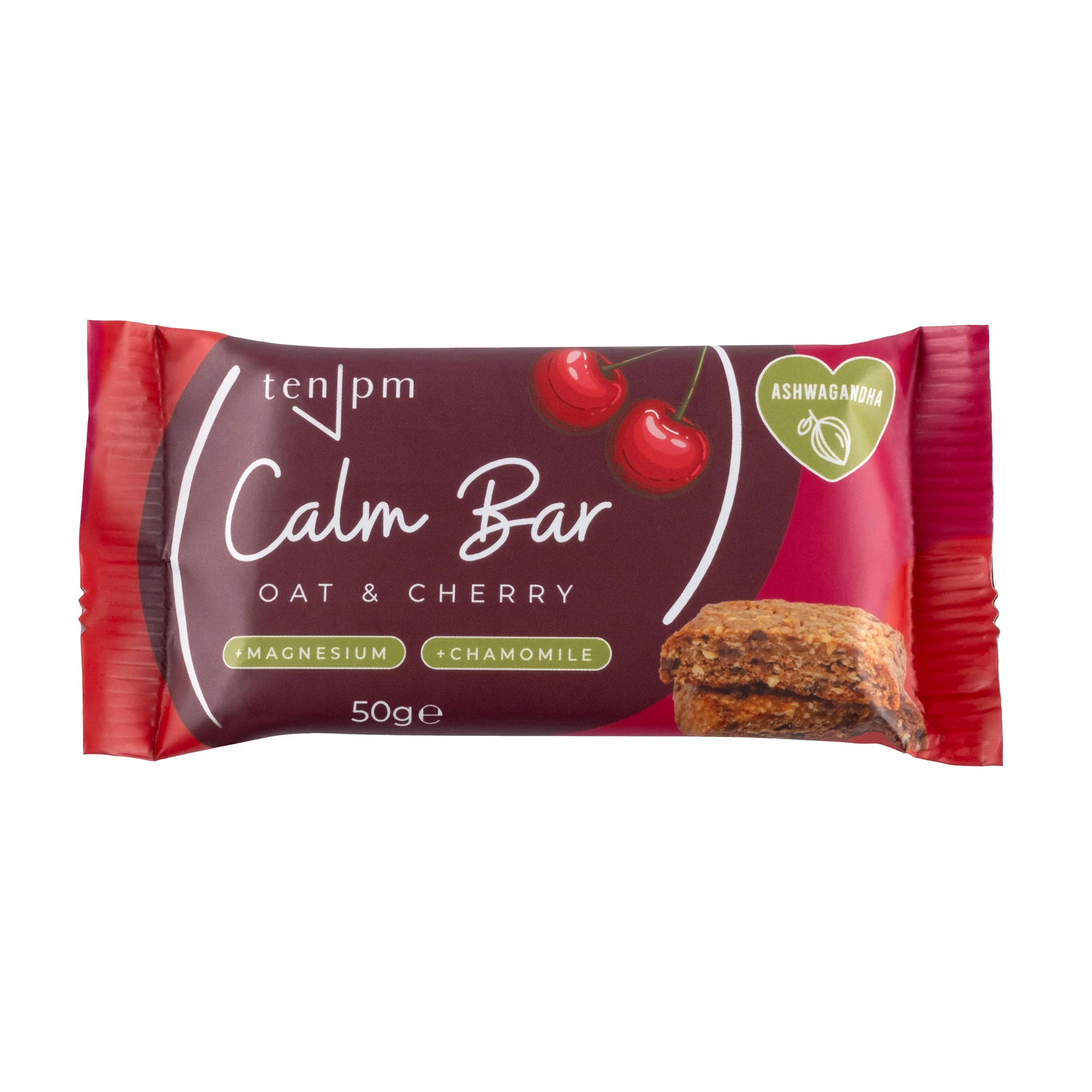 Ten PM Calm Bar - Oat & Cherry 50g - Image 2