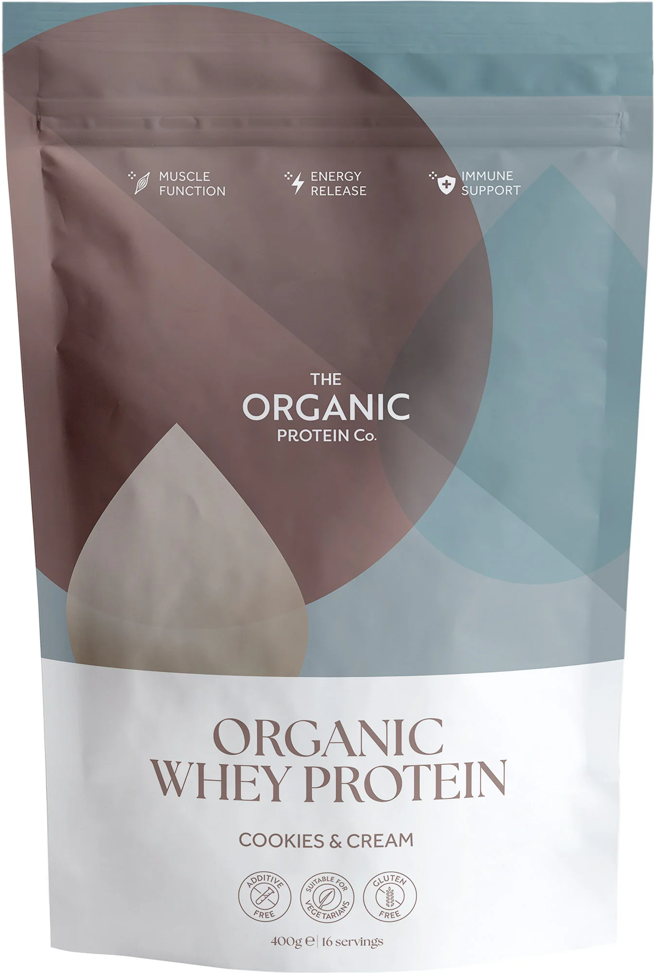The Organic Protein Co. Cookies & Cream Organic Whey Protein Powder 1.2kg