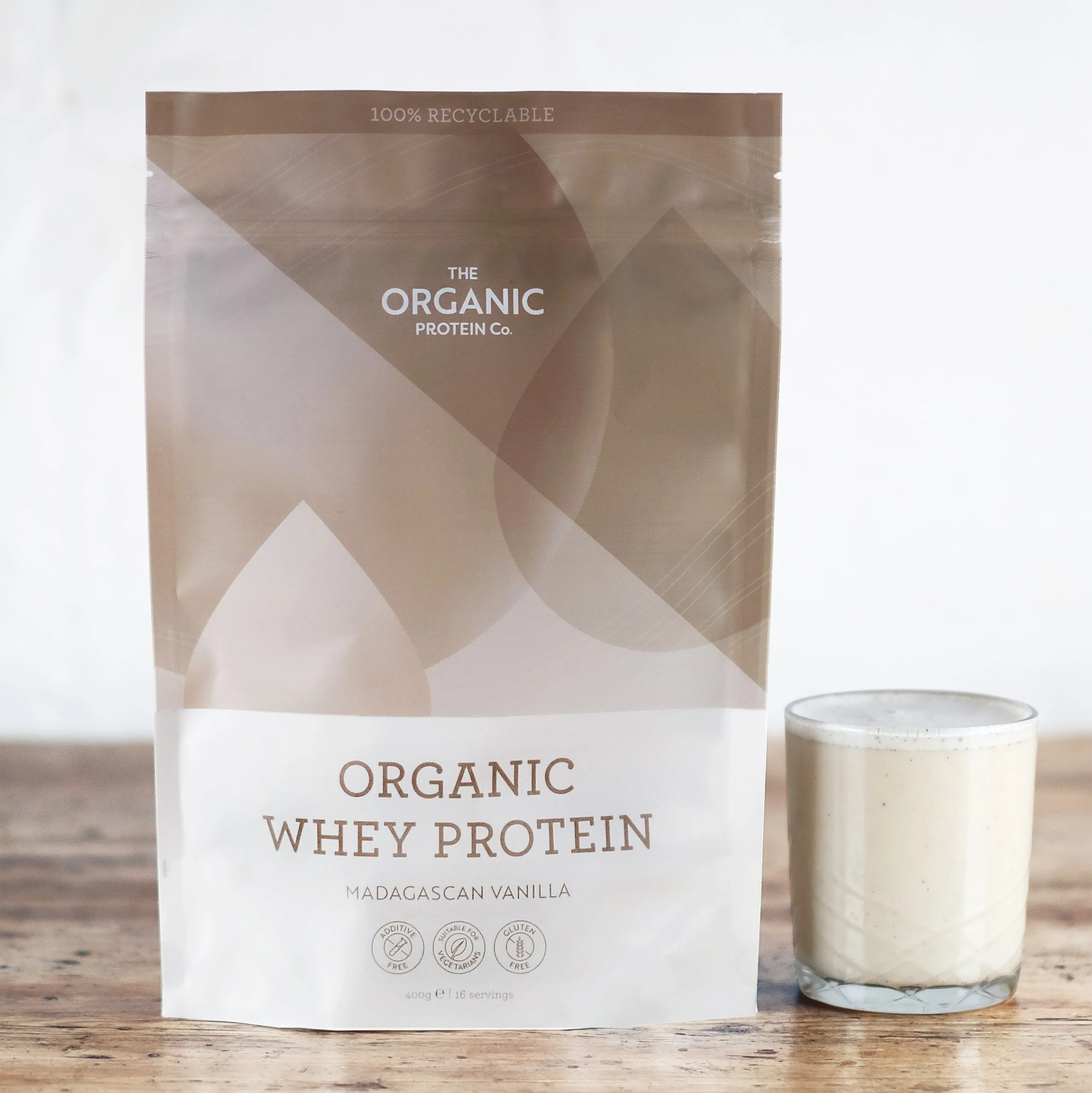The Organic Protein Co. Madagascan Vanilla Organic Whey Protein Powder 400g 400g - Image 3