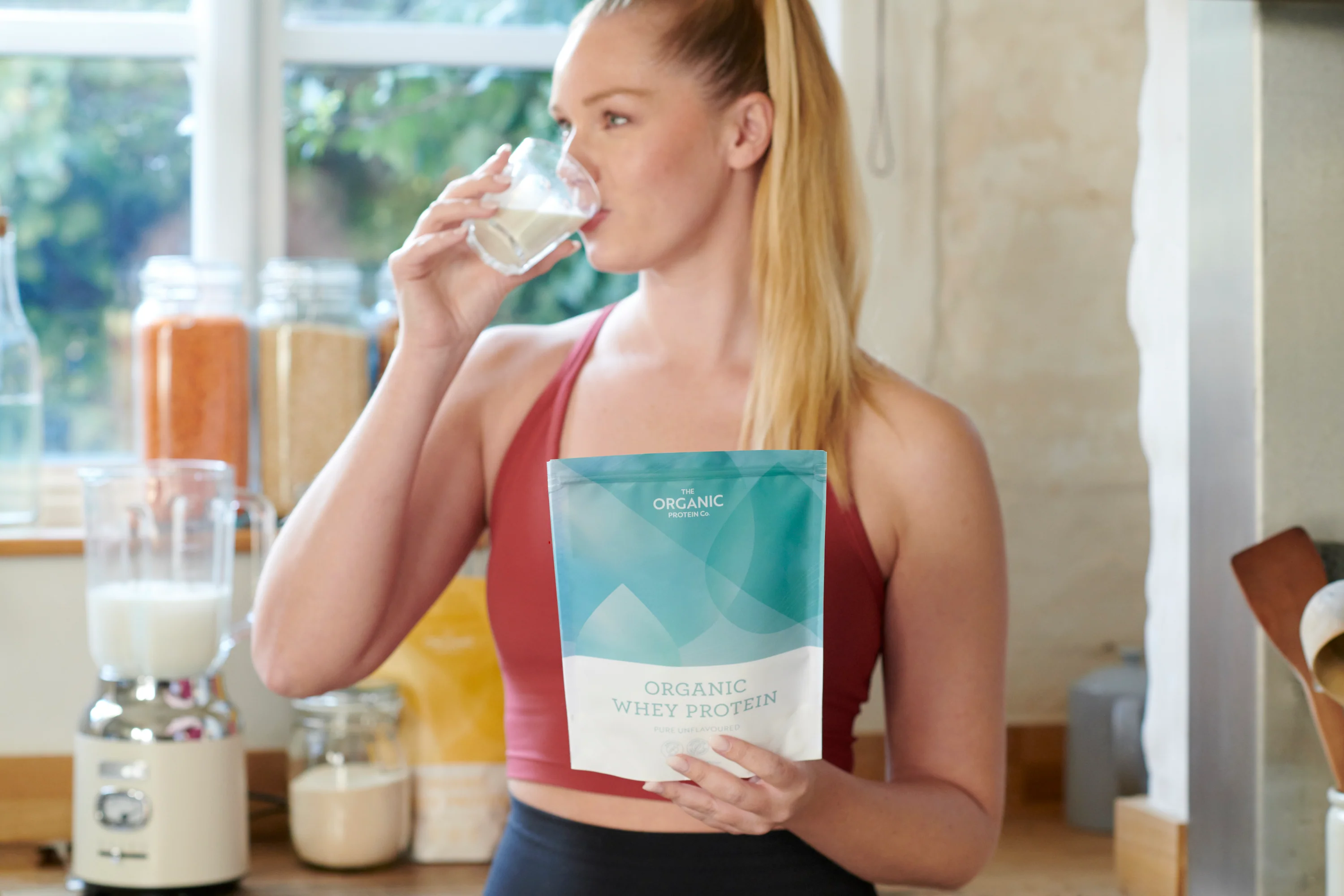 The Organic Protein Co. Pure Unflavoured Organic Whey Protein Powder 400g 400g - Image 5