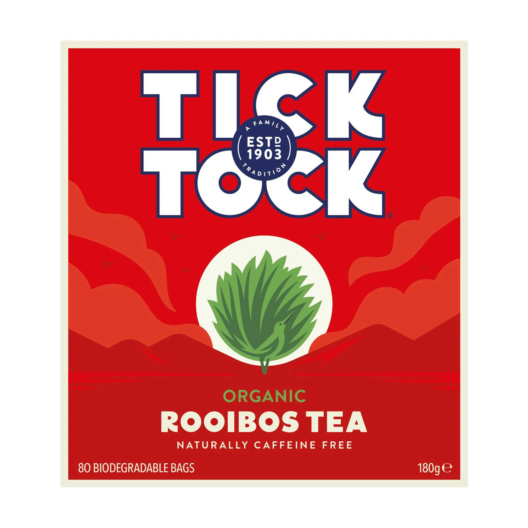 Tick Tock Rooibos Tea 80 Bags