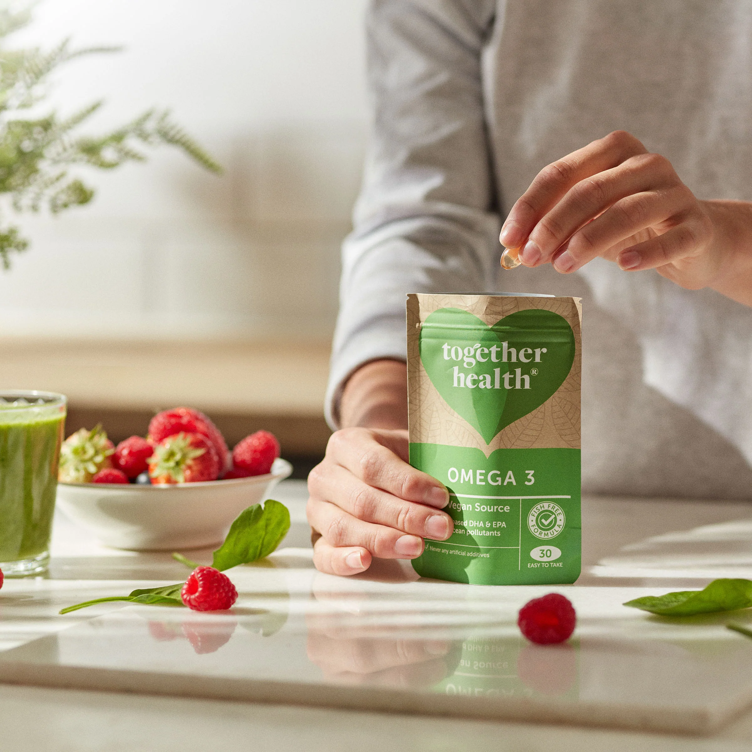 Together Omega 3 DHA capsules from Algae Oil 30 tabs - Image 3
