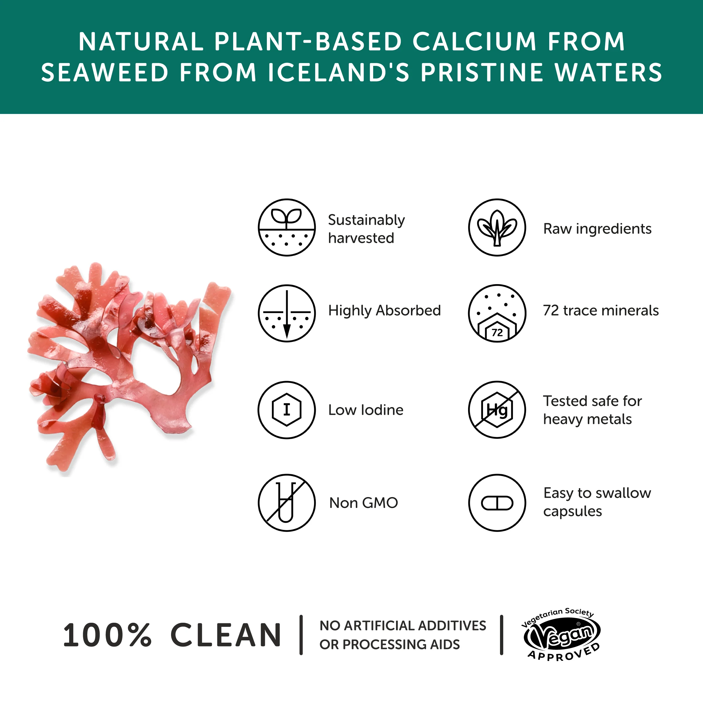 Together Seaweed Calcium 60 caps - Image 4