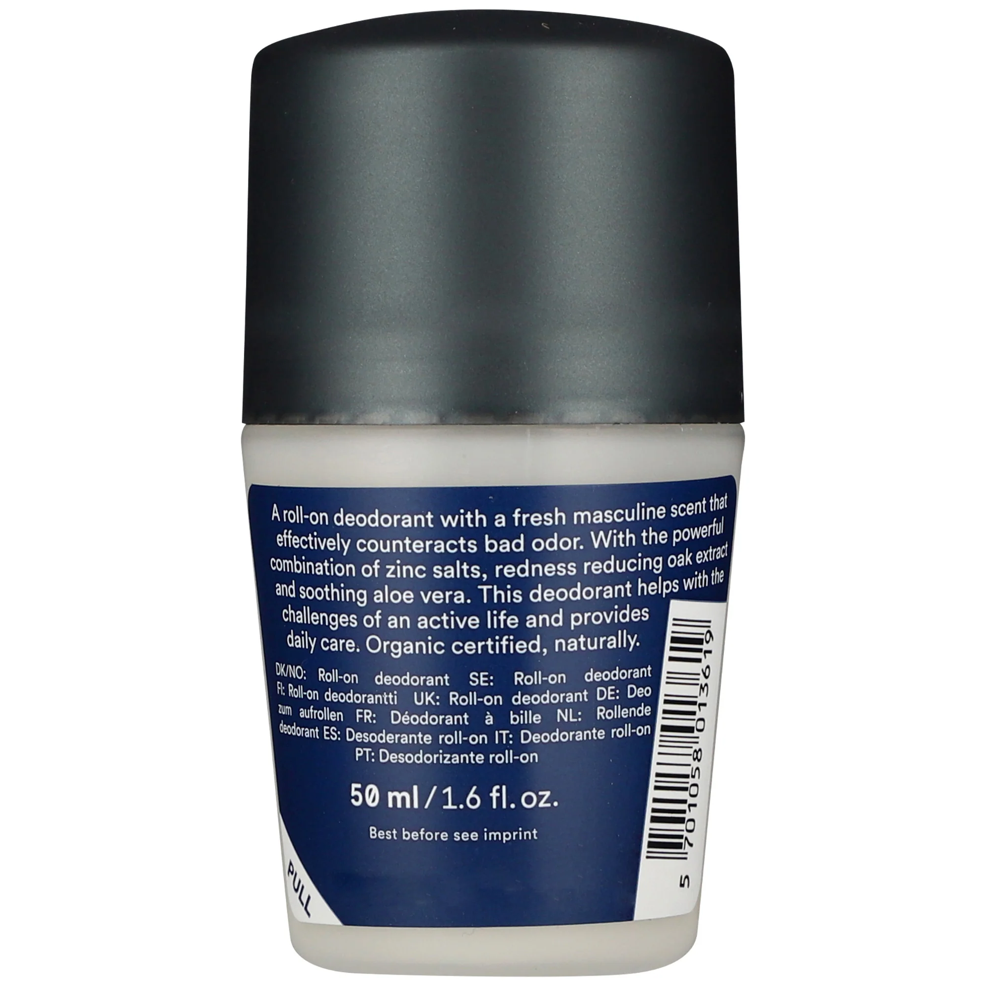 Urtekram Men's Cream Deodorant with Zinc Salts for protection 50ml - Image 2