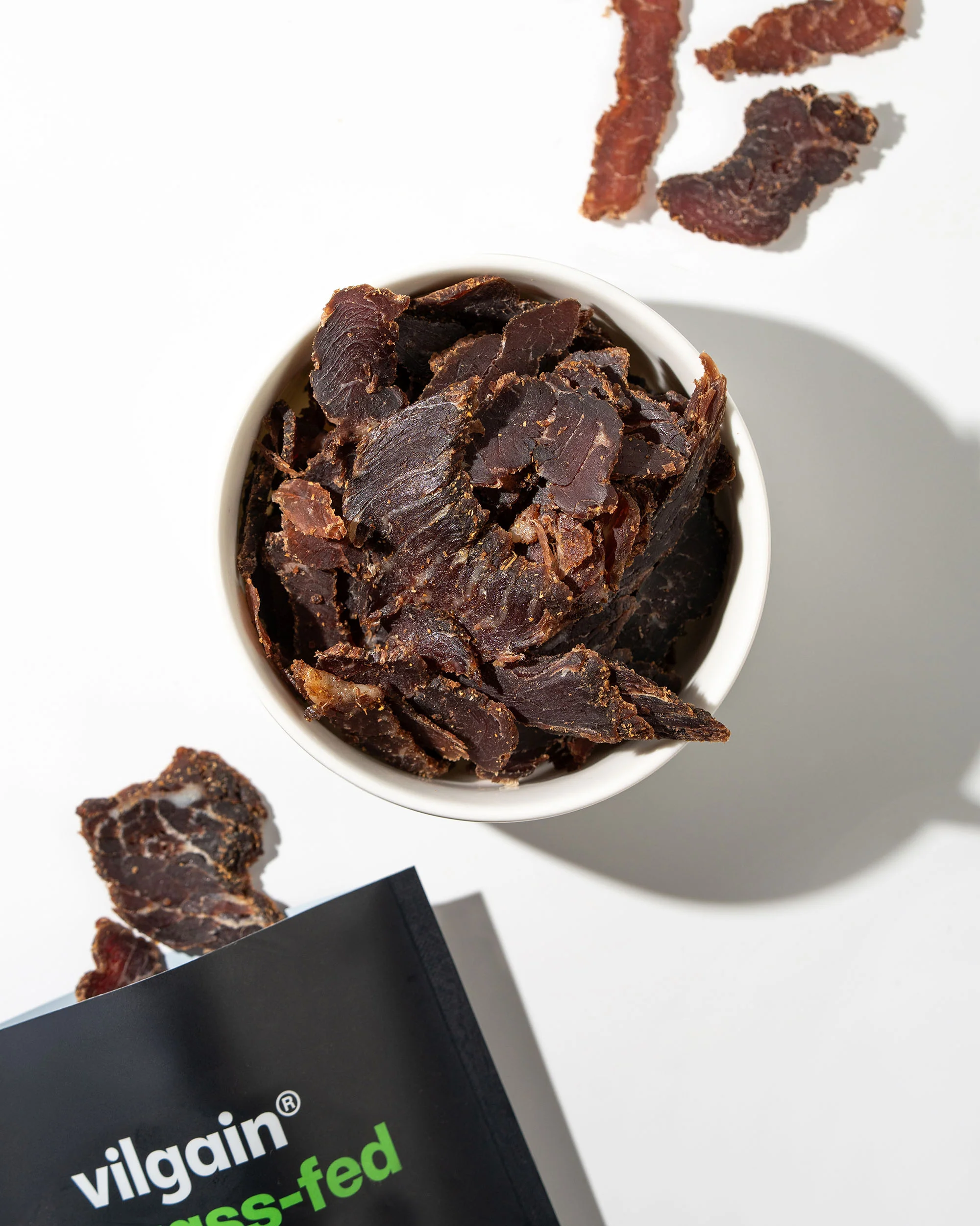 Vilgain Beef Jerky Grass-Fed Sea Salt 25g - Image 3
