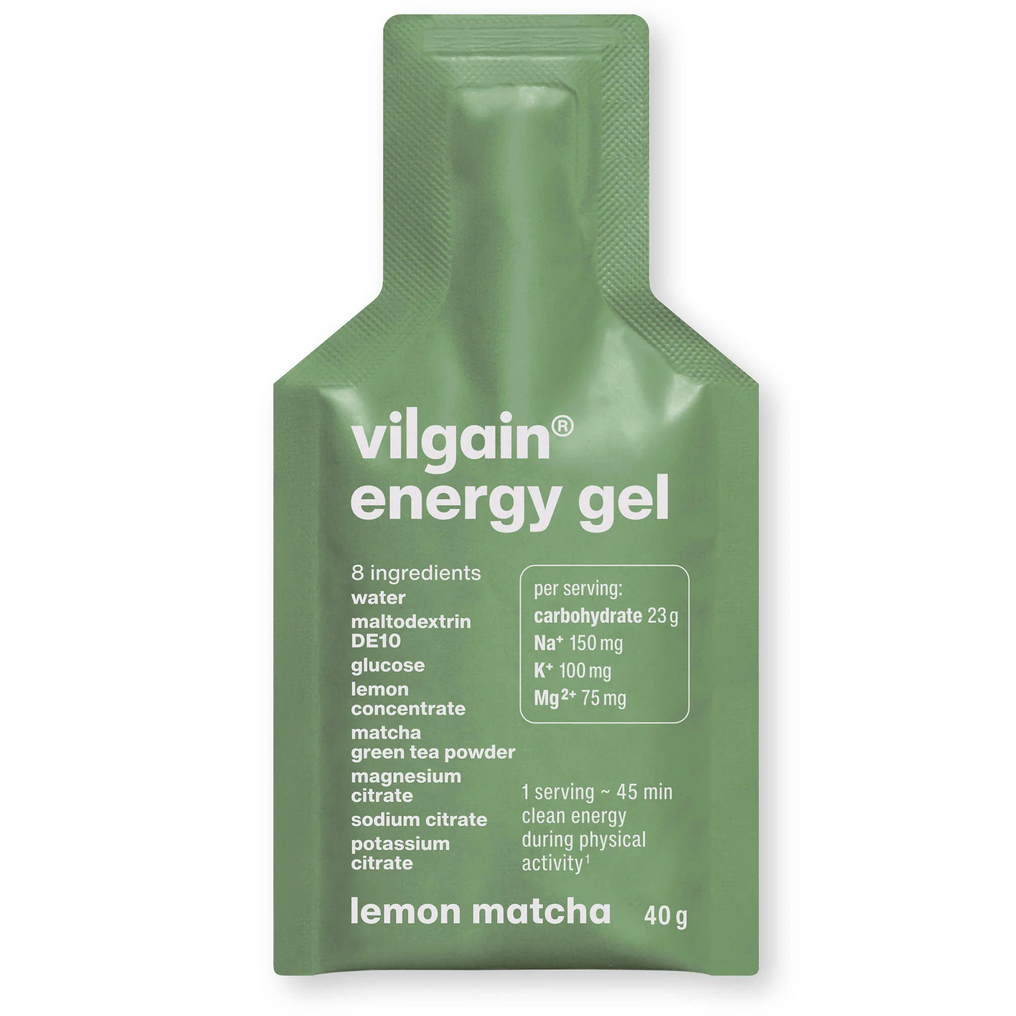 Vilgain Energy Gel Lemon Matcha 40g