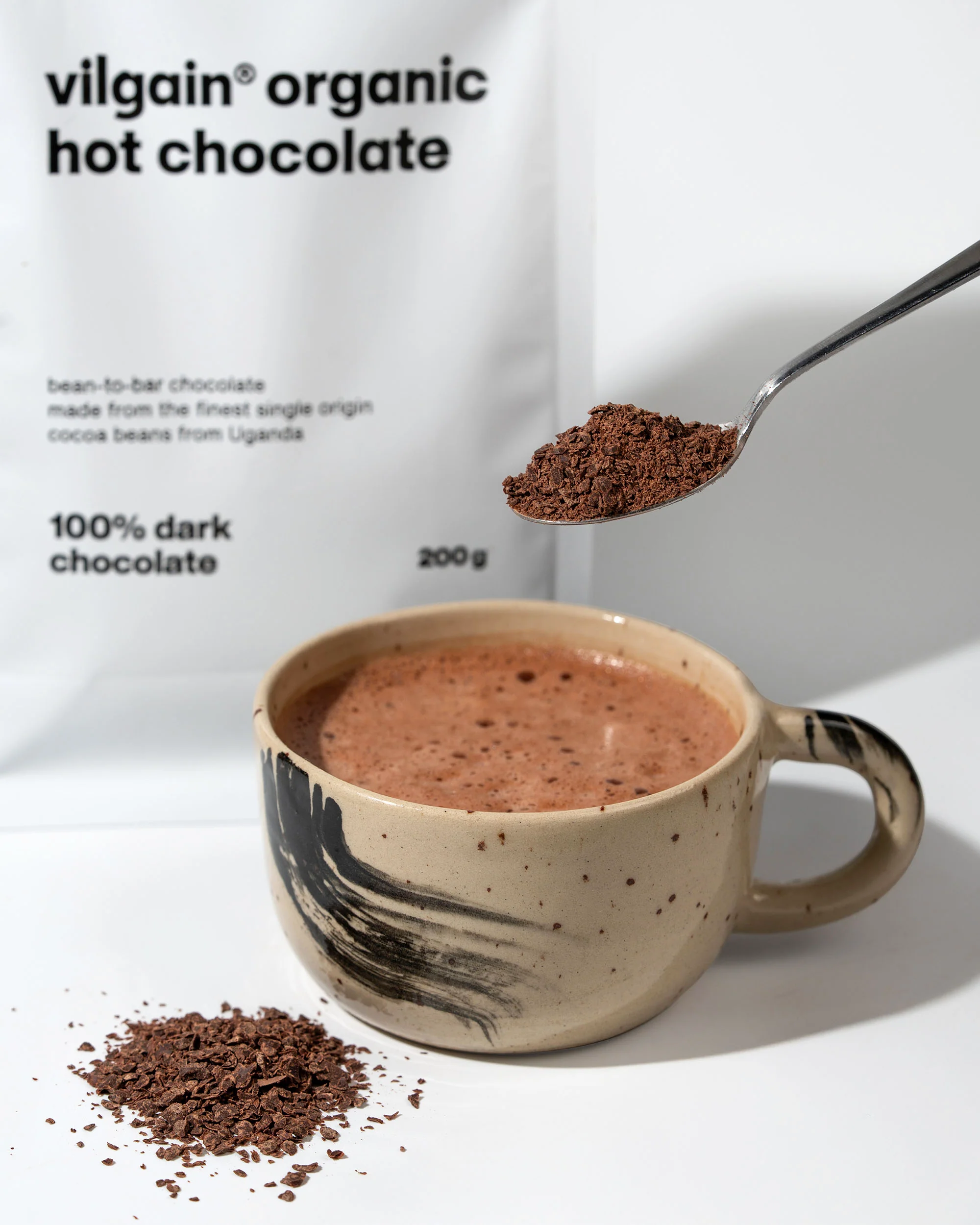 Vilgain Organic Hot Chocolate 200g - Image 3