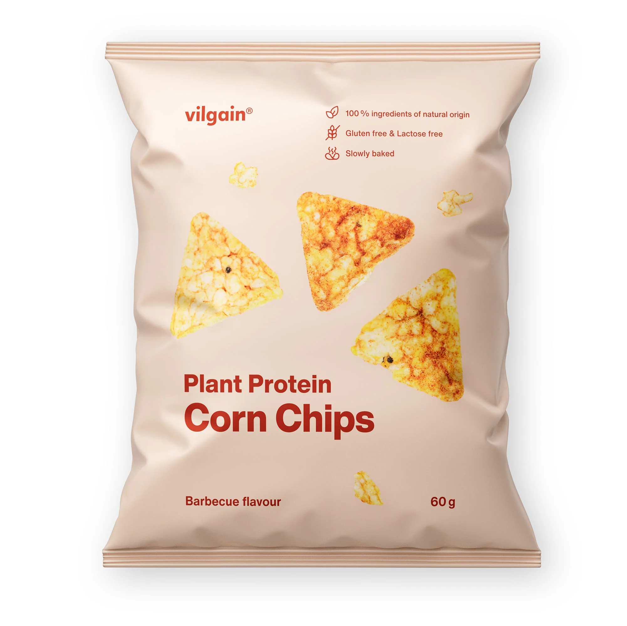 Vilgain Plant Protein Corn Chips Barbecue flavour 60g