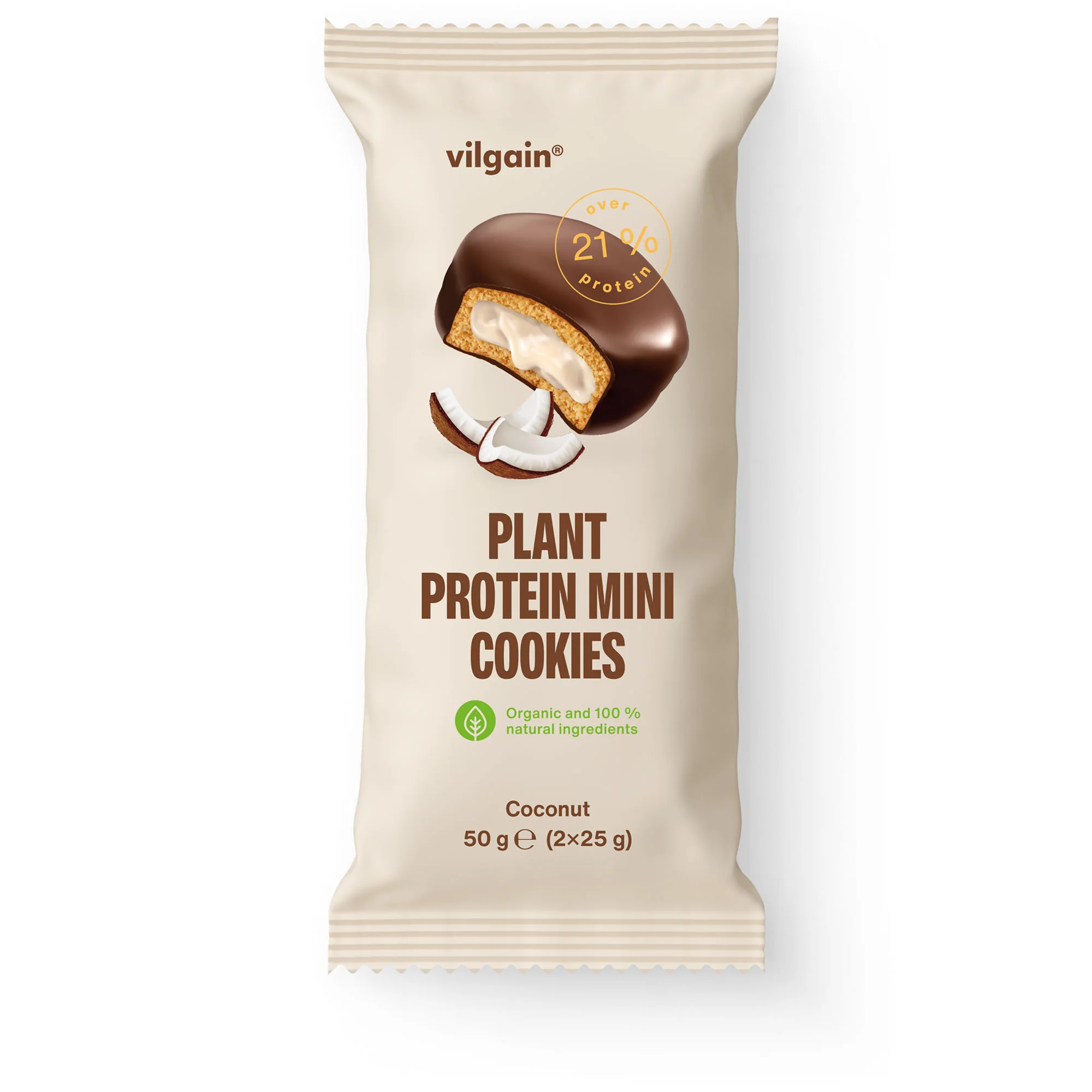 Vilgain Plant Protein Mini Cookies Coconut 50g