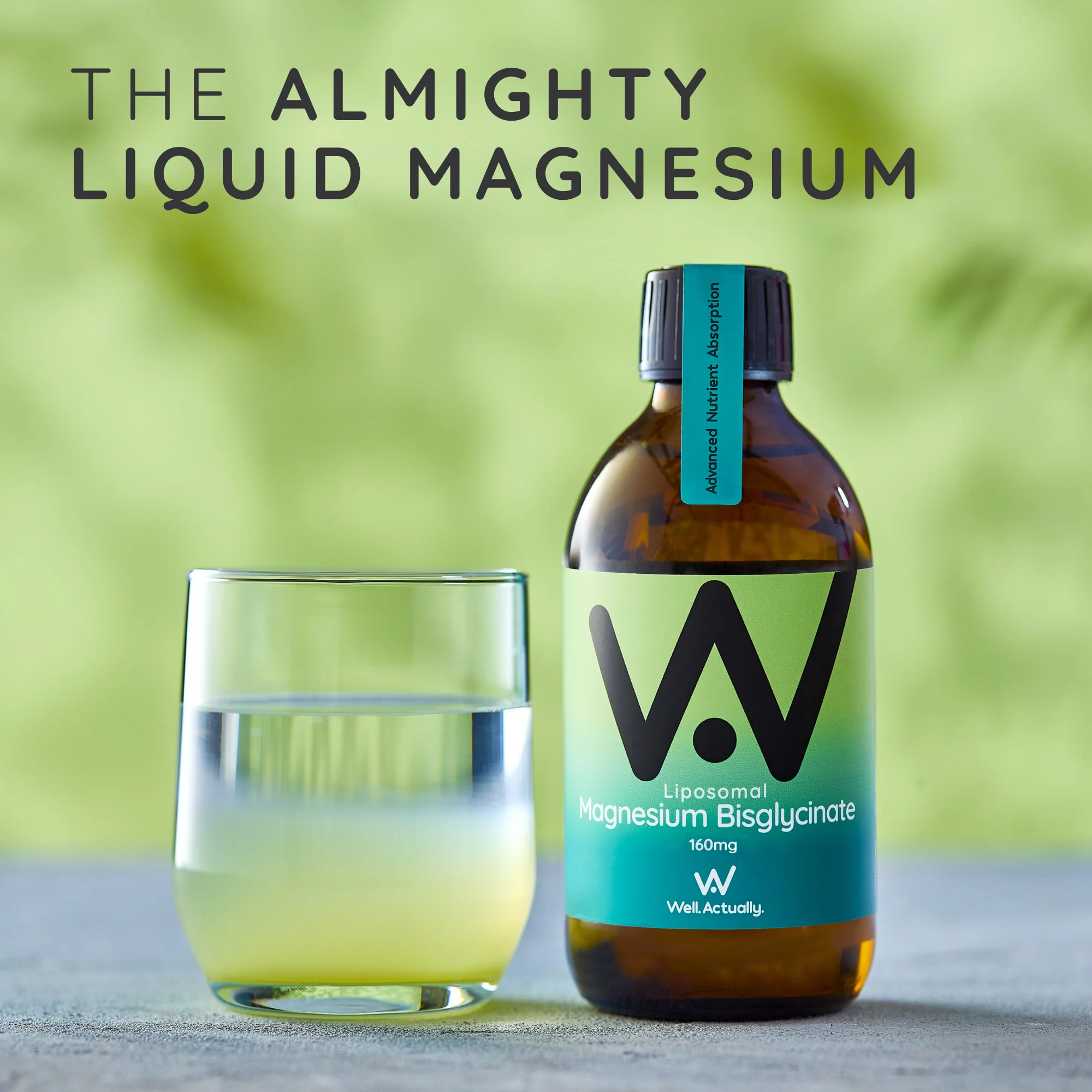 Well. Actually. Liposomal Magnesium Bisglycinate 200mg - Lime Flavour 250ml - Image 3