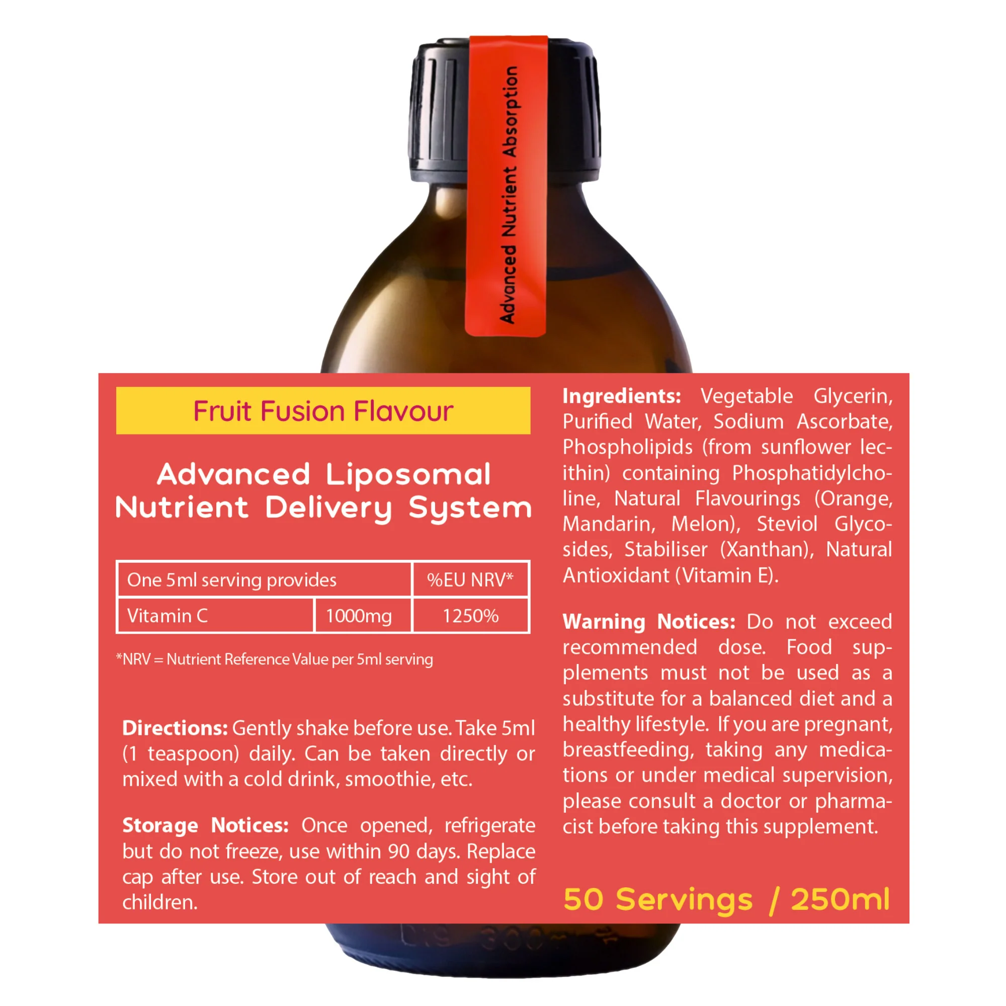 Well.Actually. Liposomal Vitamin C 1000mg 250ml - Image 2