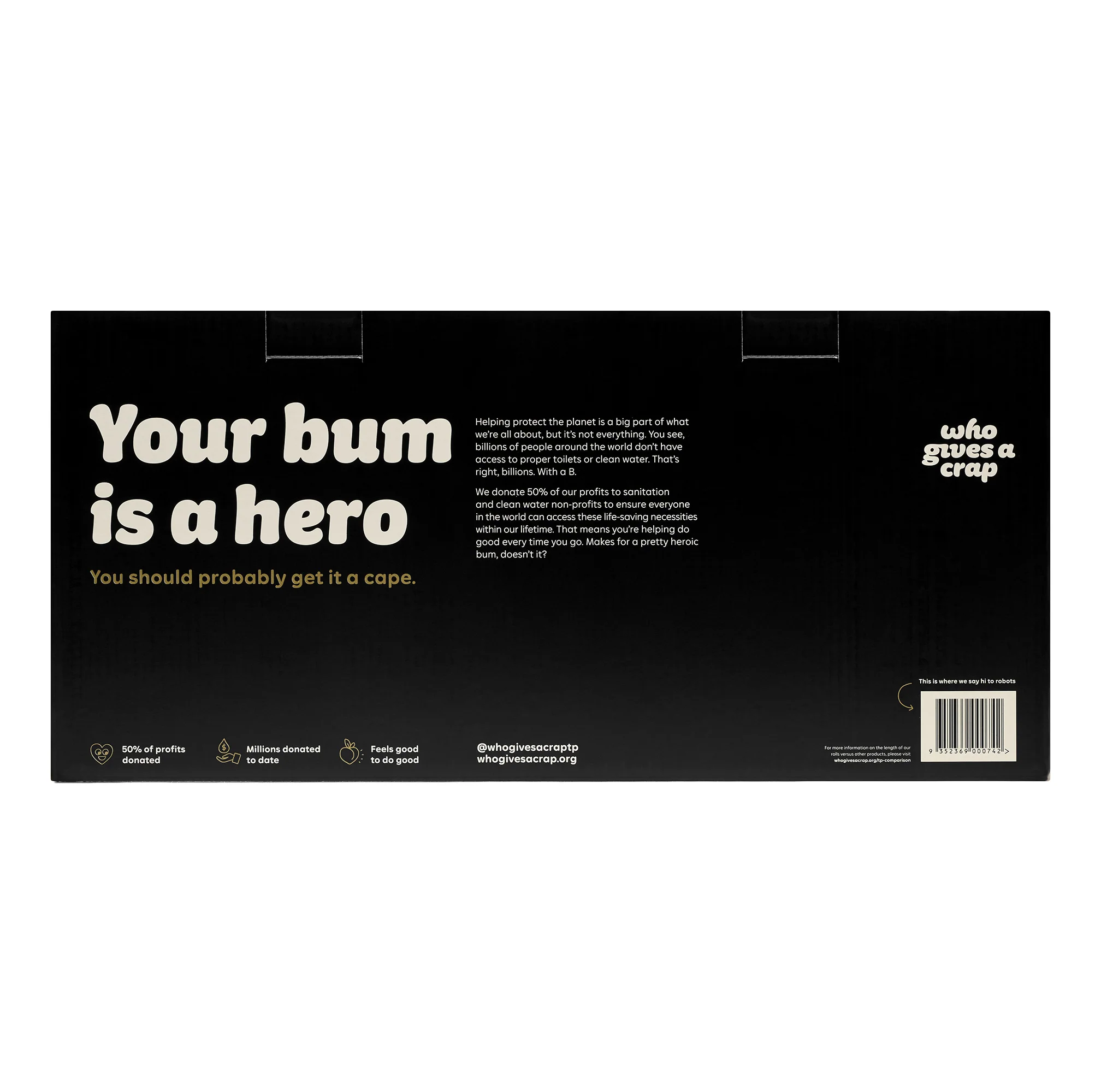 Who Gives A Crap Double Length Premium Bamboo Toilet Paper 12 pack - Image 2