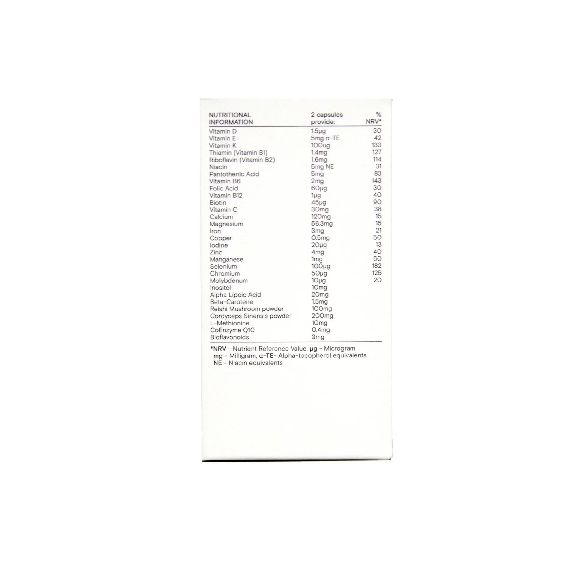 Wild Nutrition Daily Multi Nutrient for Men 60 caps - Image 3