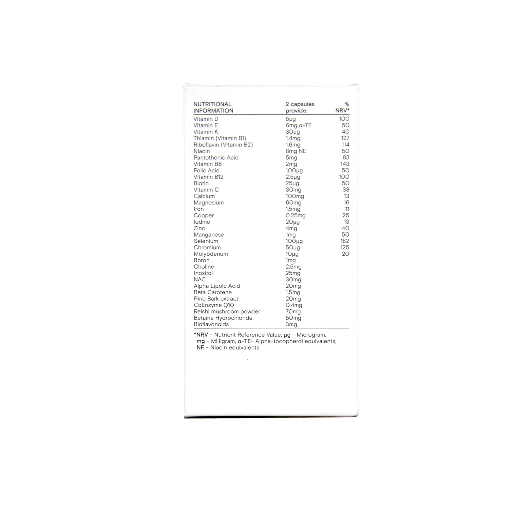 Wild Nutrition Daily Multi Nutrient 45+ for Men 60 caps - Image 3
