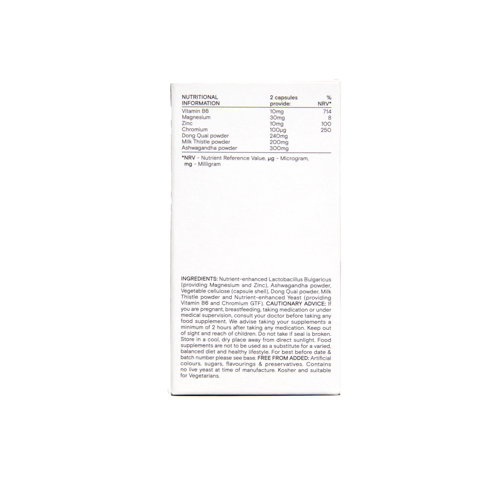 Wild Nutrition Premenstrual Support 60 caps - Image 3