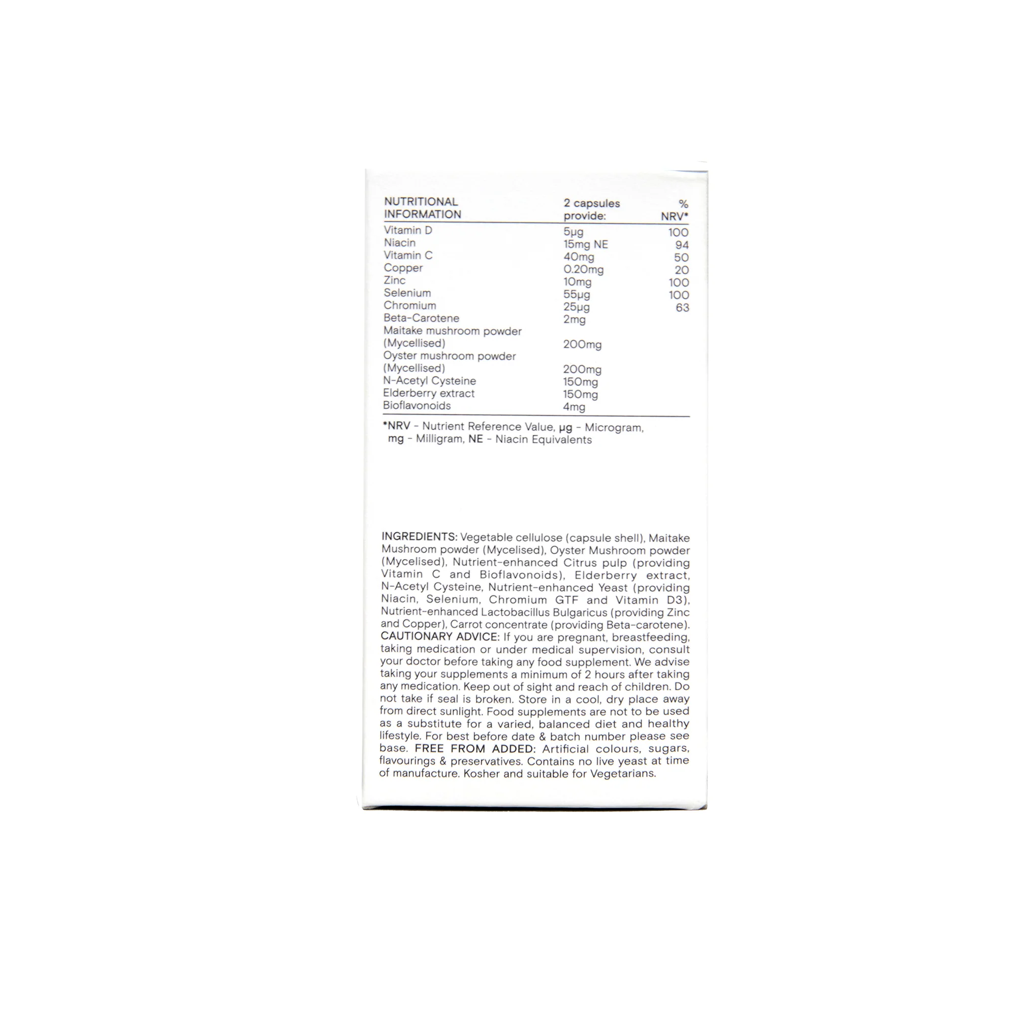 Wild Nutrition Immune Support 60 caps - Image 3