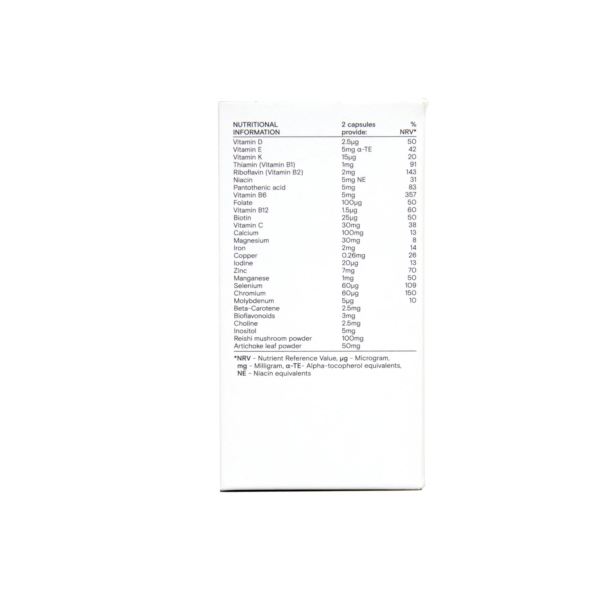 Wild Nutrition Daily Multi Nutrient for Teen Boys 60 caps - Image 3