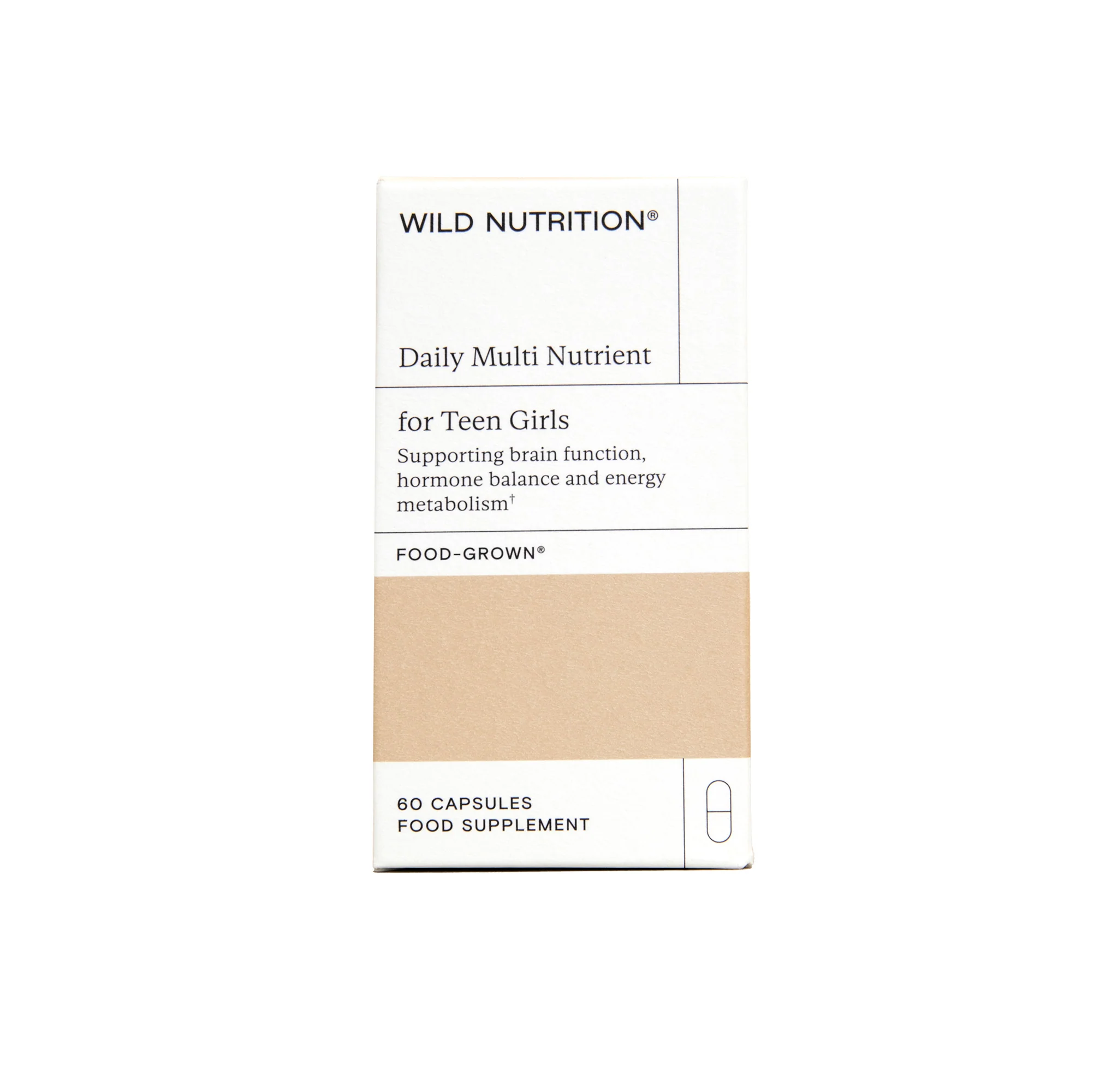 Wild Nutrition Daily Multi Nutrient for Teen Girls 60 caps - Image 2