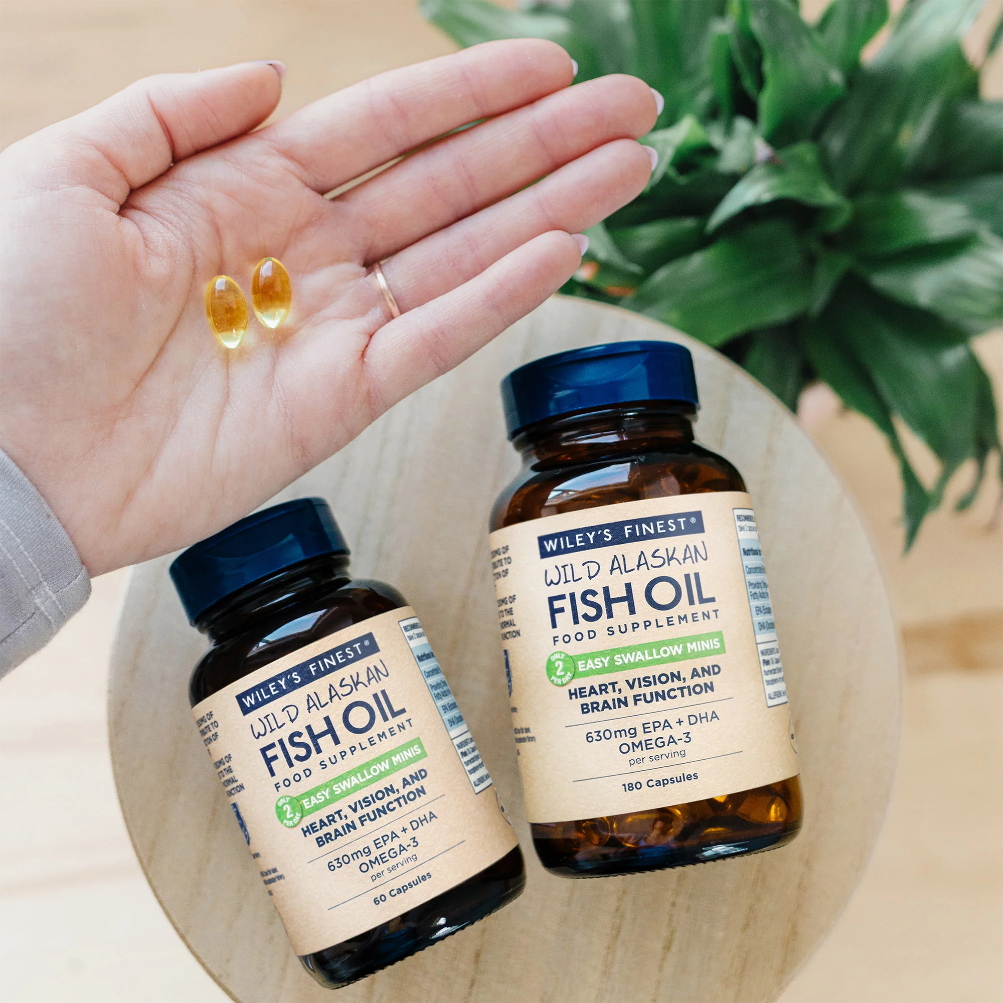 Wiley's Finest Easy Swallow Mini EPA & DHA Omega-3 60 caps - Image 3
