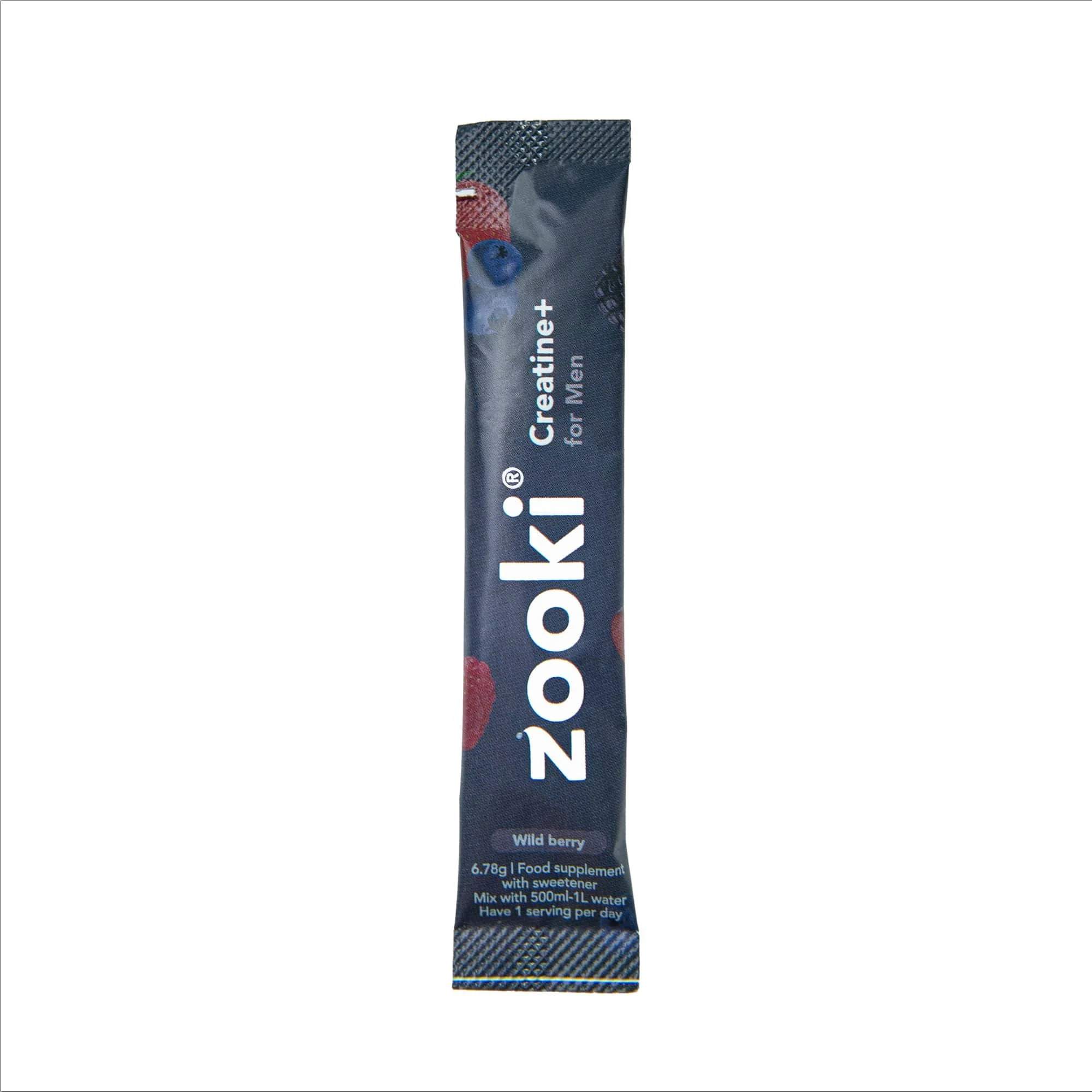 Zooki Creatine+ For Men, Powder Sachets, Wild Berry Flavour 30 x 6.78g - Image 3