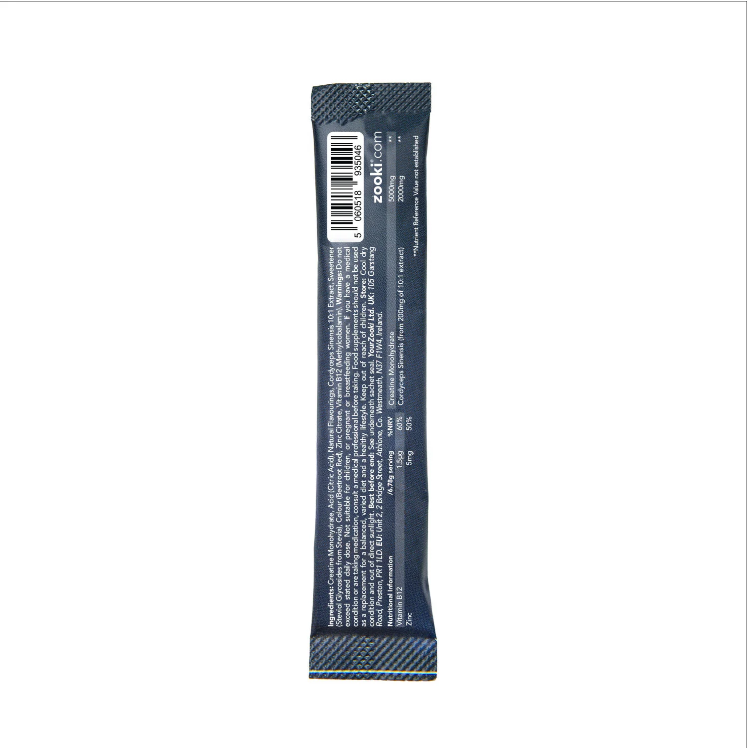 Zooki Creatine+ For Men, Powder Sachets, Wild Berry Flavour 30 x 6.78g - Image 4