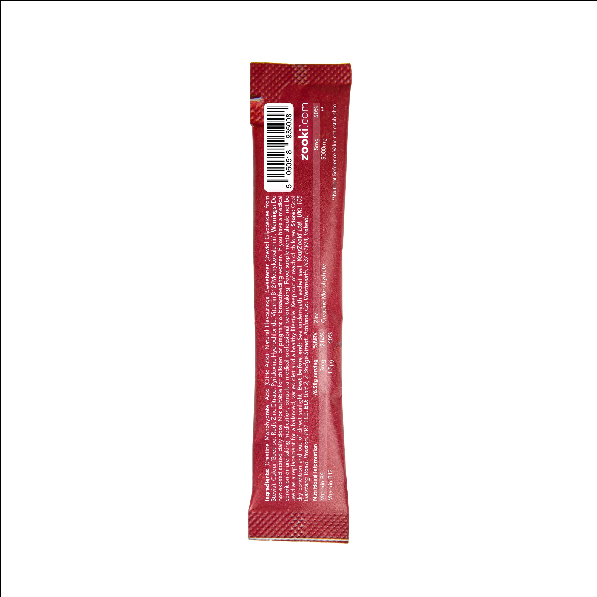 Zooki Creatine+ For Women, Powder Sachets, Summer Fruits Flavour 30 x 6.58g - Image 4